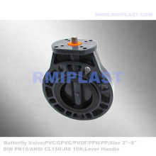 PVC Butterfly Valve For Electric Actuator Install