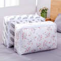 1Pc Square Quilt Storage Bag Feather Shape Home Clothes Quilt Pillow Blanket Storage Bag Luggage Organizer Bag Clothing Wardrobe