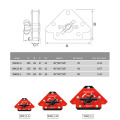 Multi-angle Welding Holder Positioner Switchable Welding Arrow Magnet For Metal Holding 45/90/135 Degree Magnetic Clamp