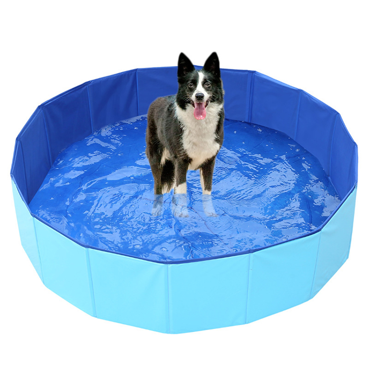 Foldable Dog Pool Portable Kiddie Pool Bathing Tub 2