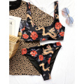 Misswim Flower dragon print High waist bikini 2020 female swimsuit women swimwear Two-pieces bikini set Bather Bathing Suit New