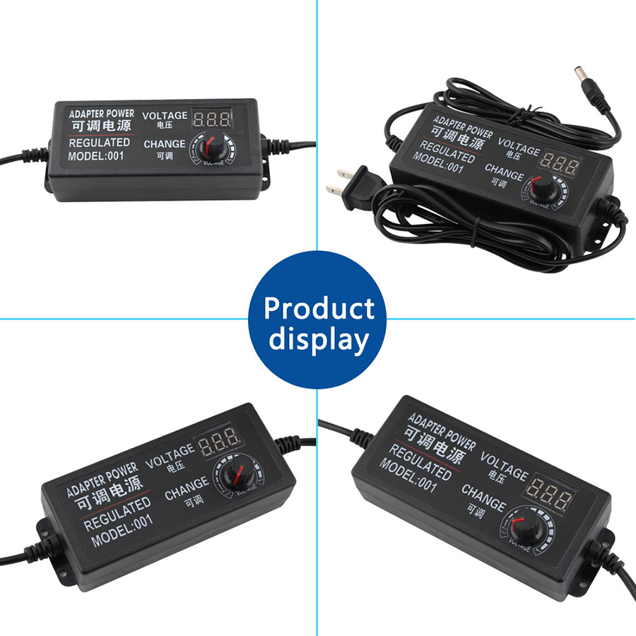 Adjustable Adapter 12V 3V 9V 12V 24V Voltage Universal Power adapter Screen Display Regulate 220V TO 3V 9V 12V 24V Power Adapter