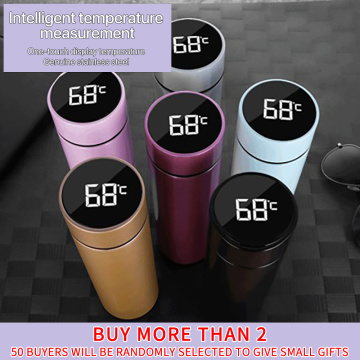 Intelligent Stainless Steel Thermos Bottle Cup Temperature Display Vacuum Flasks Travel Car Soup Coffee Mug Thermos Water Bottle