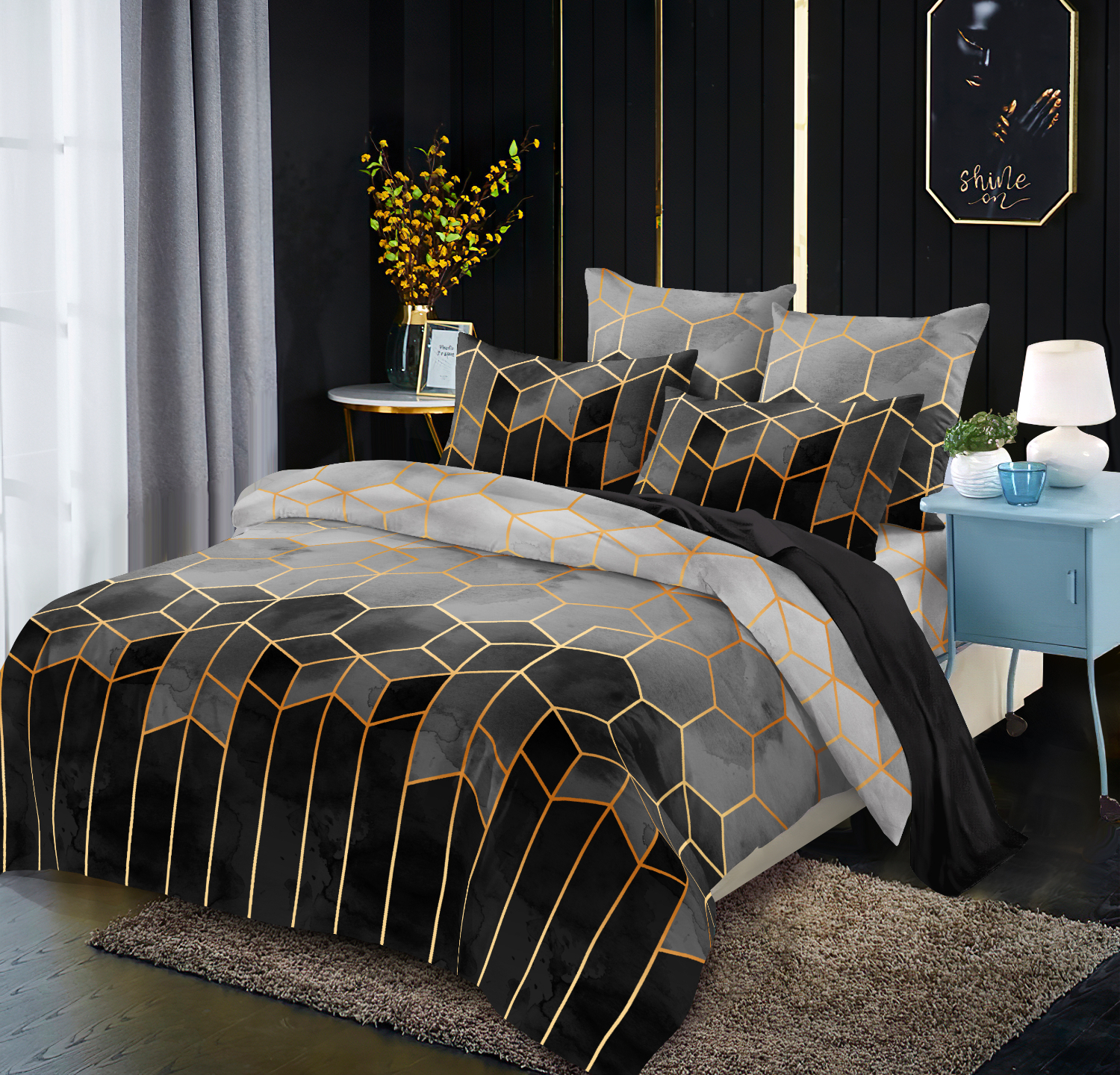 2/3 Pcs Luxury Duvet Cover Set Fashion Geometry Series Bedding Sets Comforter Duvet Cover Pillowcase Home Textiles