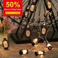 luces led decoracion Water Oil Lamp fairy light Led outdoor String Lights for christmas ramadan Garden Wedding Party Decoration