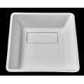 Square pure acrylic sink for bathroom cabinet