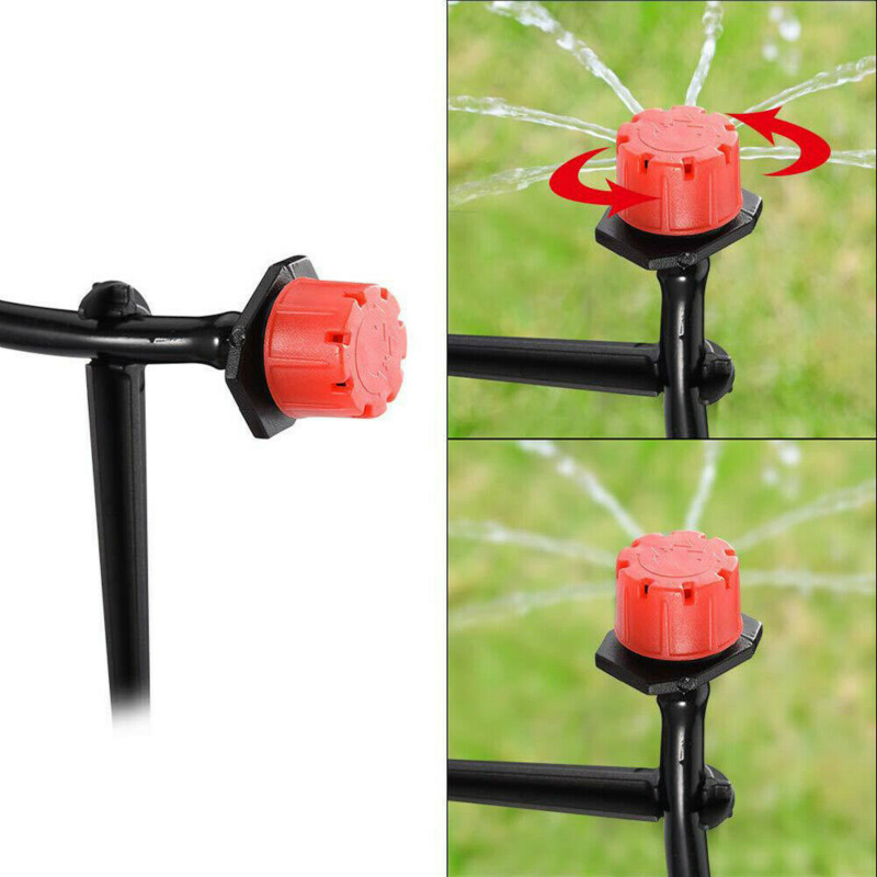 25M DIY Drip Irrigation System Automatic Watering Irrigation System Kit Garden Hose Micro Drip Watering Kits Adjustable Dripper