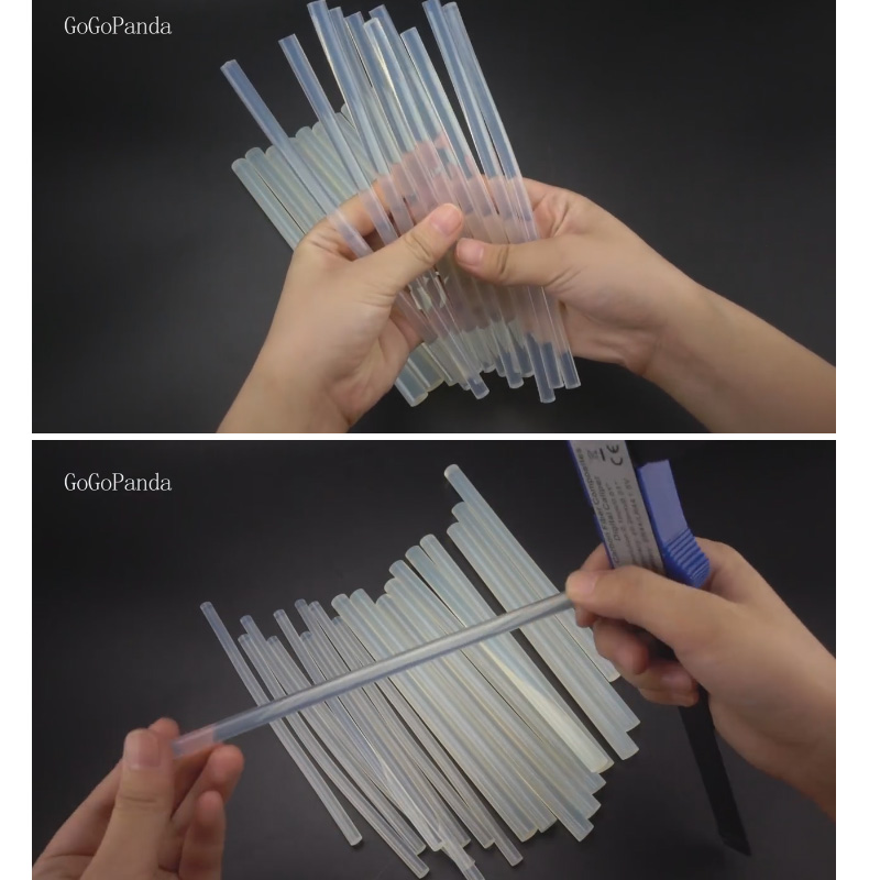 GOGOPANDA (50pcs/lot) 190mm Adhesive Craft Sticks Desinger Power Tool Non-Toxic Hot Melt Glue Sticks