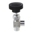 1/8" BSP Equal Female Thread 304 Stainless Steel Flow Control Shut Off Needle Valve