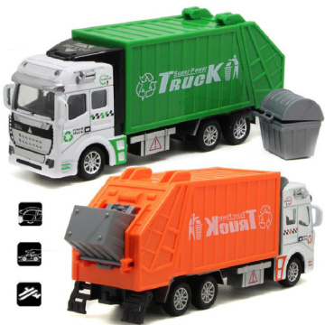 1:32 Alloy Back Sanitation Garbage Truck As A Birthday Gift For Children Juguete Educational Cleaning Garbage Truck Child Toy