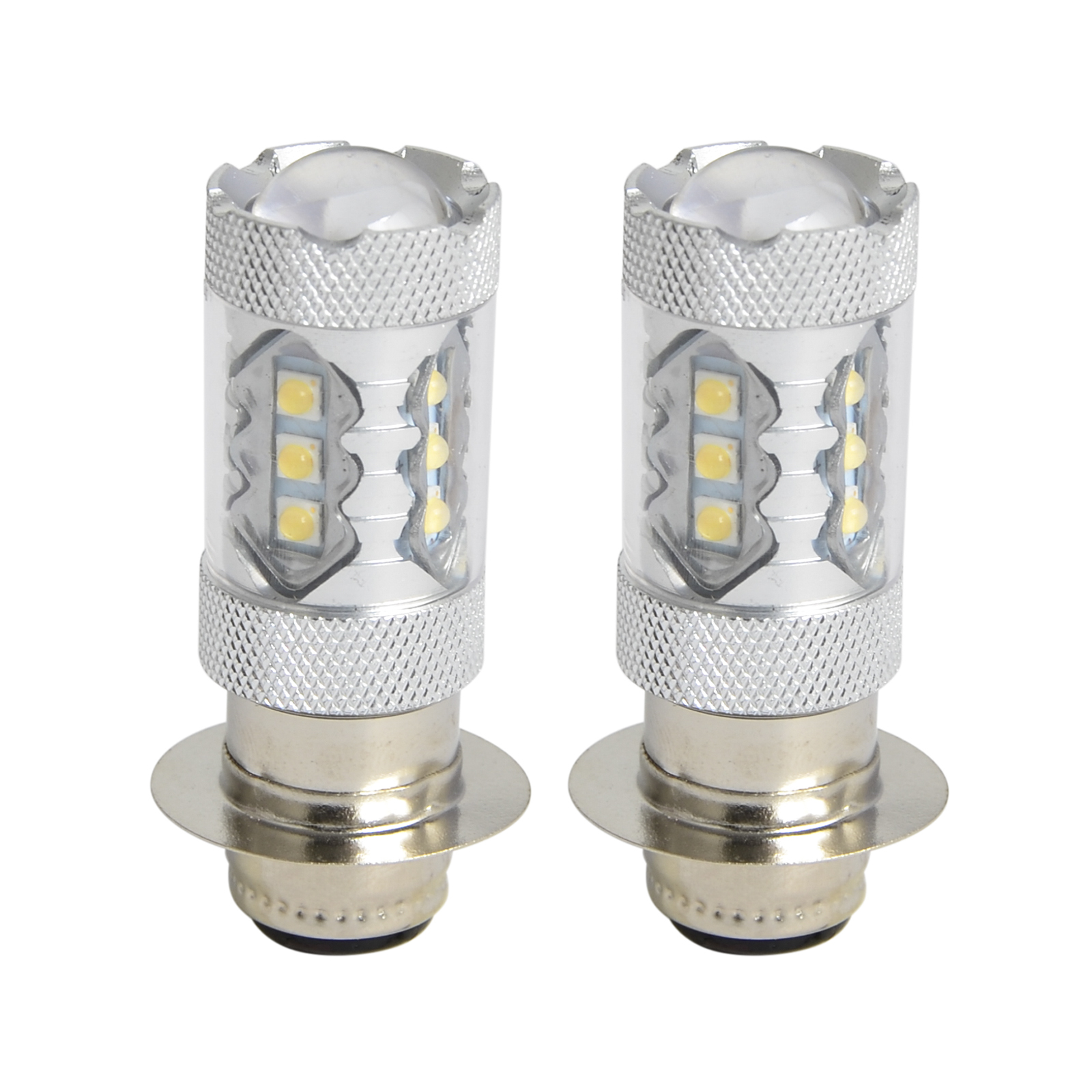 2PCS 80W Super White LED Headlight Bulbs Upgrade For Yamaha ATVS YFM350 400 450 660 700 Raptor Blaster 200 Banshee 350 ATV Luces