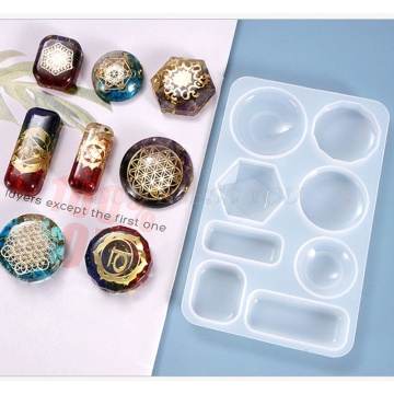 Crystal Epoxy Resin Mold Geometric Earring Ear Pendant Casting Silicone Mould DIY Crafts Jewelry Making Tools Drop Shipping