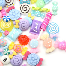 10Pcs Lollipop Candy Dollhouse Food Kitchen Toys Dolls Miniature Pretend Toy Phone Case Decor