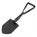 Black High Carbon Steel Multifunctional Large Scale Camping Folding Shovel for Outdoor Activities