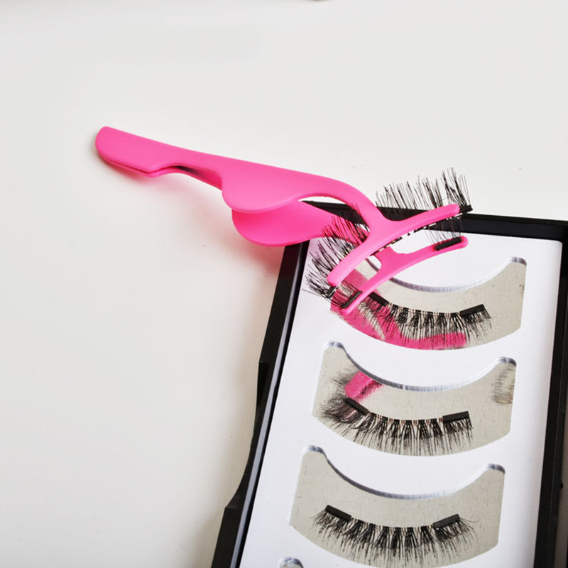 Profession Multifunctional False Eyelashes Stainless Auxiliary Eyelash Curler Tweezers Clip Beauty Makeup Cosmetic Tool
