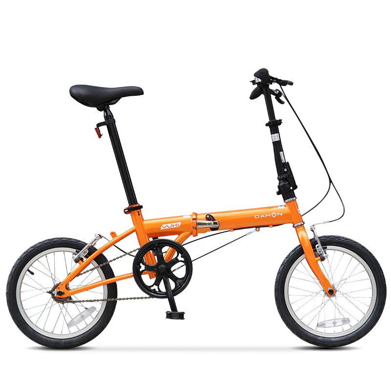 Folding Bicycle Dahon Bike Yuki High Carbon Steel KT610 Single Speed 16 Inch Urban Cycling Commuter Boys and Girls Adult Bike