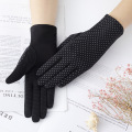 Summer Women Lace Sunscreen Gloves Spring Lady Breathable Short Stretch Touch Screen Glove Anti Uv Slip Resistant Driving Gloves