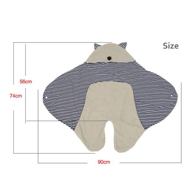 Cute Baby Sleeping Bags Newborn Baby Cocoon Swaddle Wrap 100% Cotton 0-8 Months Baby Blanket Swaddling Wrap Sleepsack