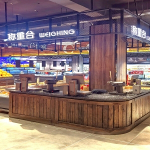 New Style Supermarket Grocery Weighing Table