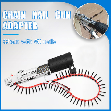 Drillpro Automatic Chain Nail Gun Adapter Screw Gun for Electric Drill Woodworking Tool Cordless Power Drill Attachment