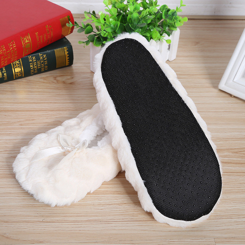 Super Soft Warm Cozy Fuzzy Soft Slippers Non-Slip Lined Socks for Women Thicken Floor Socks Best Sale-WT