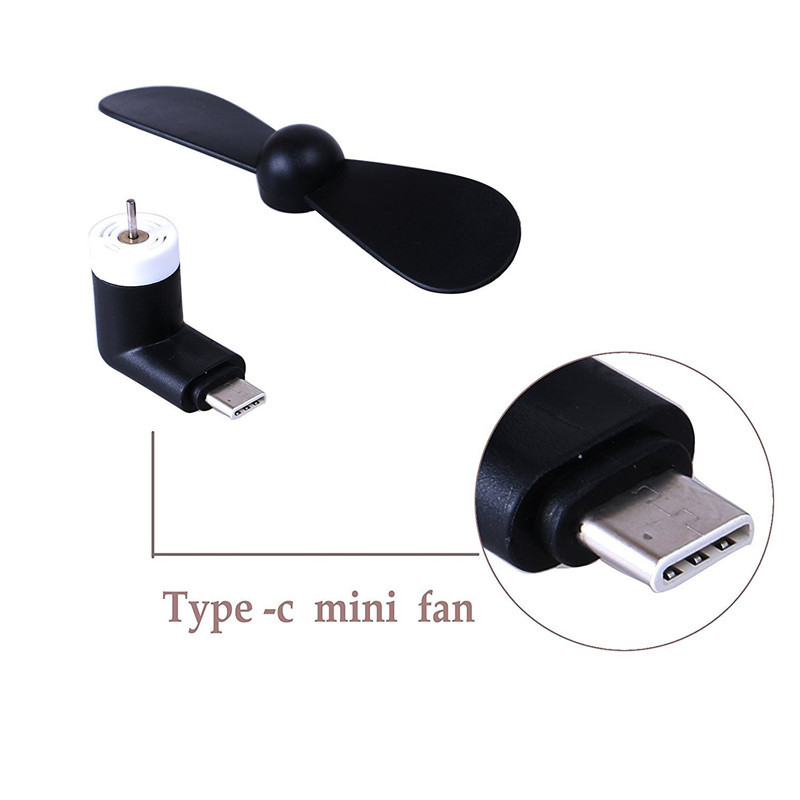 Creative Mini Portable Micro USB Fan 5v 1w Mobile Phone USB Gadget Fans Tester For Type-C Type C USB-C