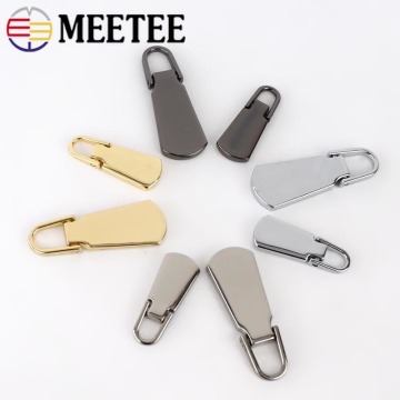 5Pcs Detachable 3# 5# Metal Zipper Pullers For Zipper Sliders Head Zip Repair Kits Zipper Pull Tab DIY Sewing Accessories ZT101