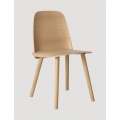 Modern commerical wood nerd dining chair