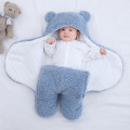 Winter Warm Baby Sleeping Bag Ultra-Soft Fluffy Fleece Plush Newborn Receiving Blanket Infant Boys Girls Nursery Wrap Swaddle#g4