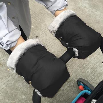 2pcs Winter Warm Stroller Gloves Pushchair Hand Muff Waterproof Pram Accessory Stroller Mitten Warm Gloves Pram Mitten baby