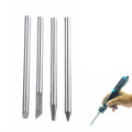 1pc 3.7mm Dia 30W Replaceable Internal Heating Electric Soldering Iron Bit Silverline Four Shape Tips