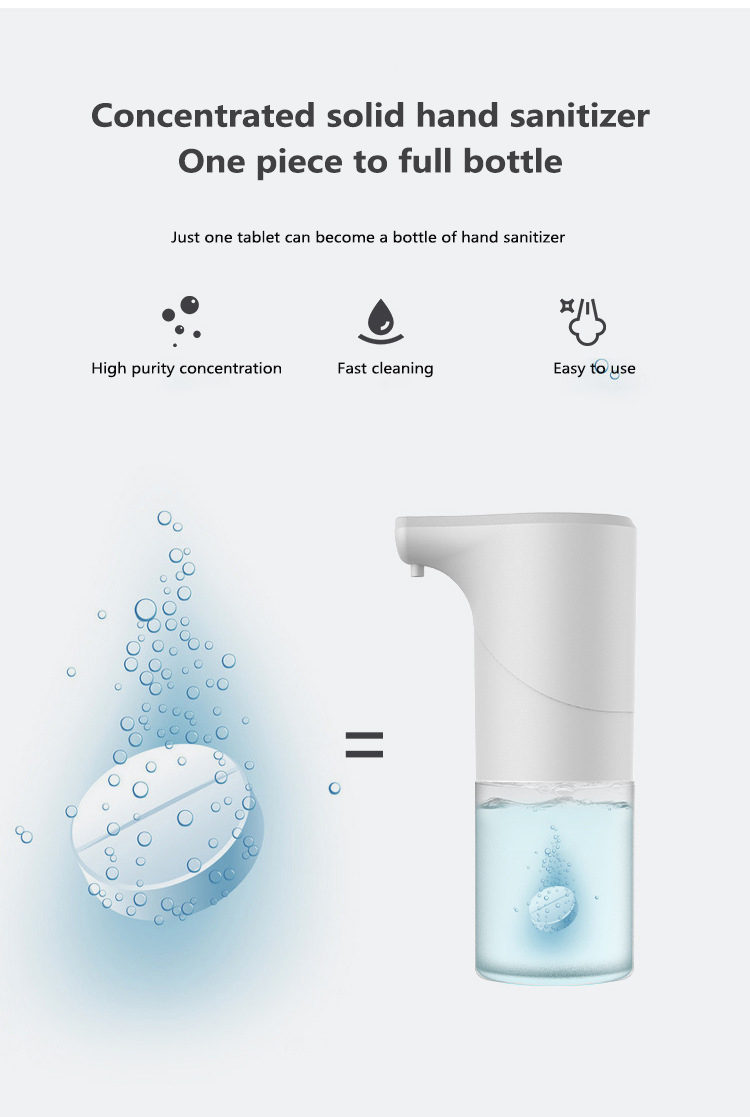 350ml Automatic Foam Soap Dispenser Smart Sensor Intelligent Liquid Soap Dispenser Touchless Hand Sanitizer USB Charging