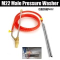 Sandblaster Pressure Washer Sand Wet Blasting Blaster Tube 3m Kit M22 Male for Karcher