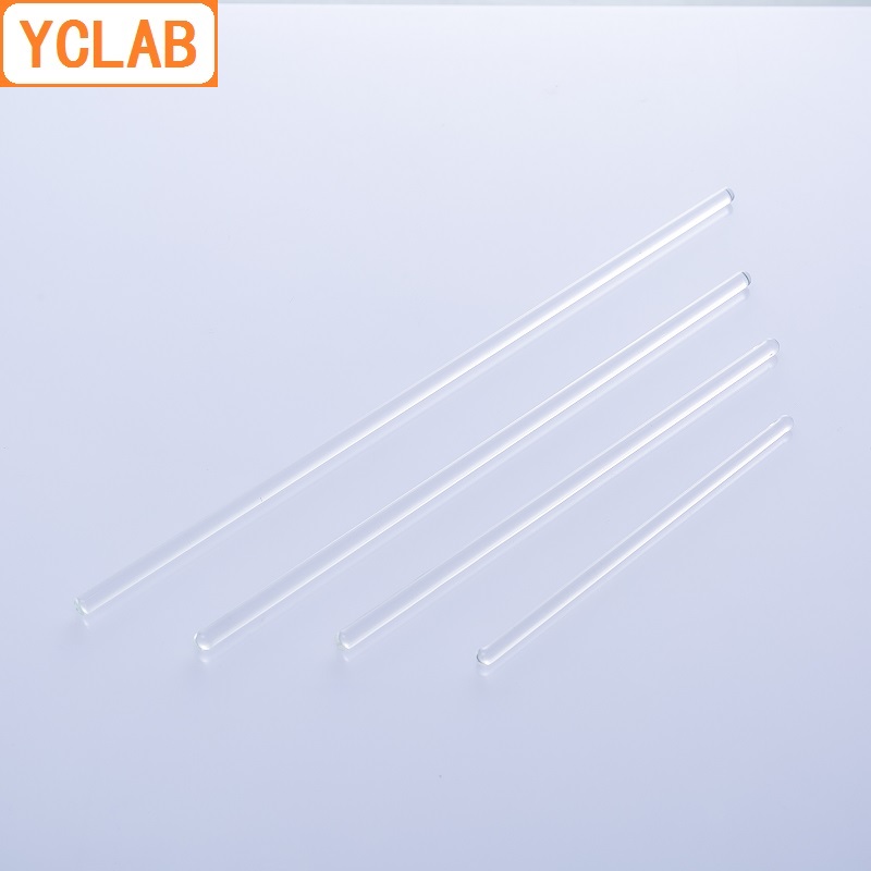 YCLAB 25cm Glass Stirrer Rod Mixing Guide Liquid Laboratory Chemistry Equipment