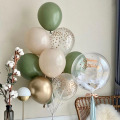119pcs/set avocado green balloons arch garland set for wedding decoration baby shower balloon chain ballon bow party decor ball