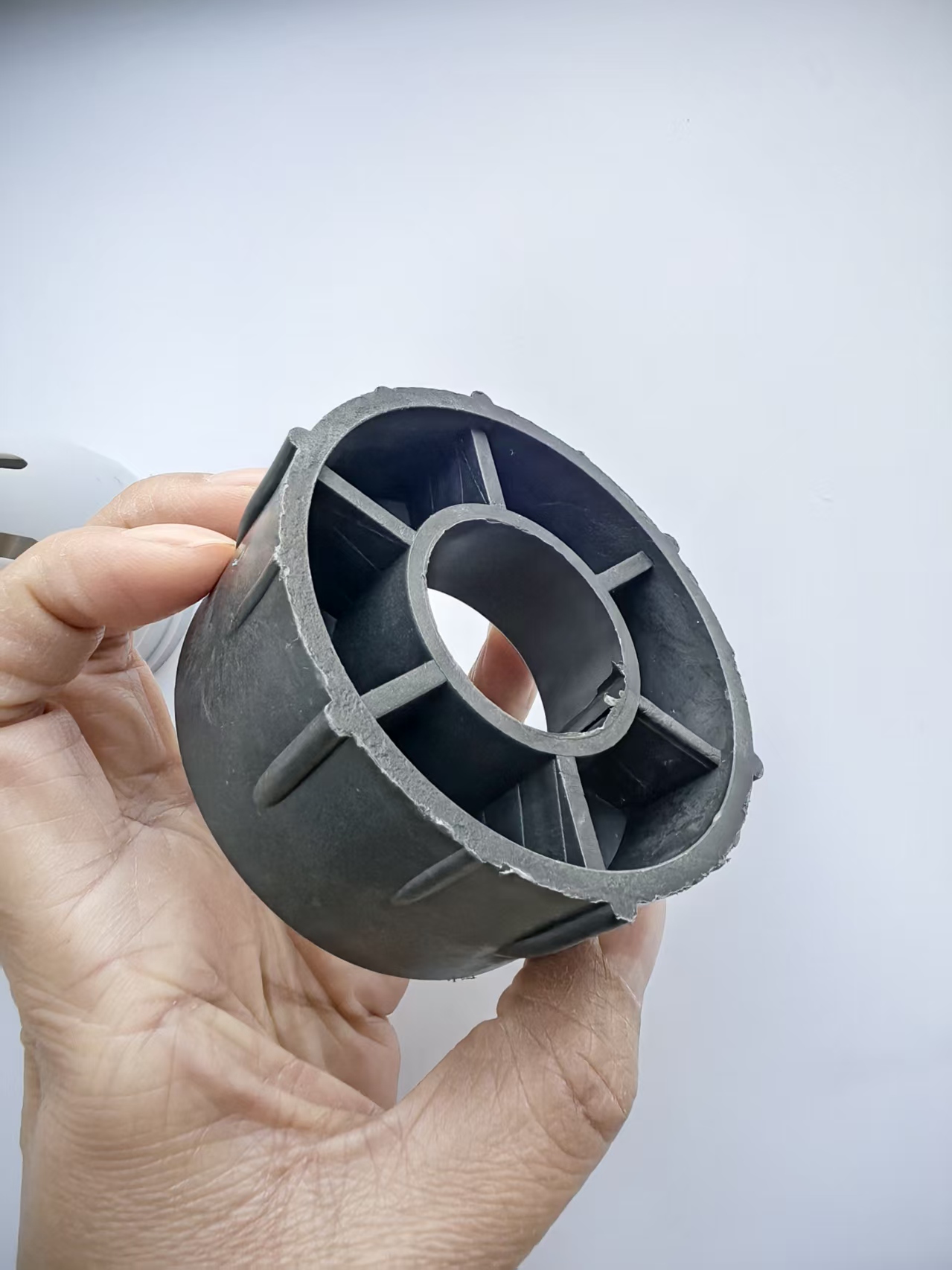 Black injection molding plastic base (1)