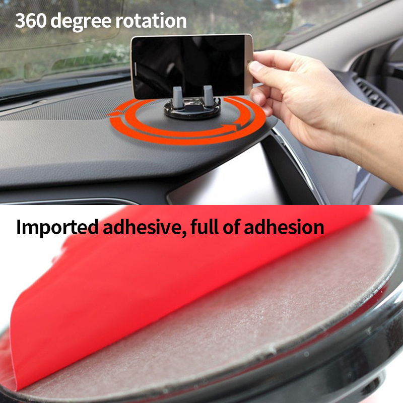 Car Phone Holder Stands Rotating Adhesive Support Silicone Table Anti Slip Mount Mobile GPS Adjustable Bracket Universal Auto