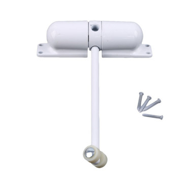 1 set white Mounted Automatic Door Closer Door Hardware Fire Rated Spring Loaded Auto Closing Surface Safety Spring Door Closer