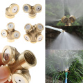 Adjustable Bronze Spray Nebulization Plumbing Bico Sprinklers Garden Mangueira Water Conector 4 Irrigation Montage Holes
