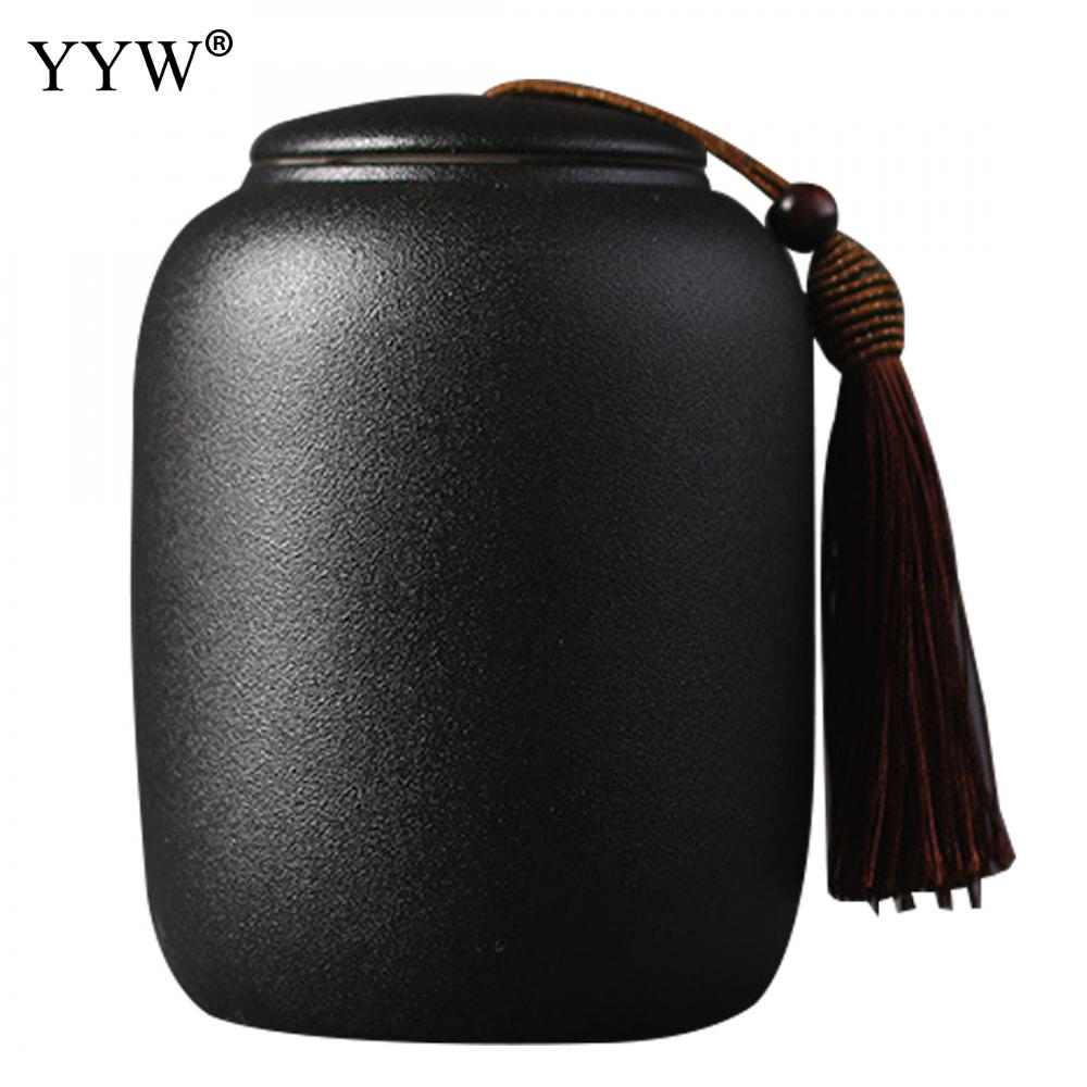 Black Cremation Urns For Pet Human Ashes Ceramic Urn Small Keepsake Funeral Casket Pet Memoria Urne Keepsake Urns For Ashes