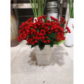 7 Branches Red artificial berry flowers bouquet artificial fruit plants mini leaf outdoor living room wedding decoration