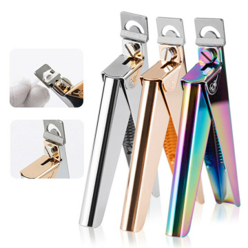 Cuticle Scissors Silver Rose Gold Stainless Steel Nail Art Edge Manicure Tips Cutter Scissor Acrylic False Clipper Nail Tools