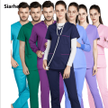 New Unisex Medical Surgical Uniform lab coat Hospital Nurse Uniform Beauty salon Dentist clinic pharmacy Pet veterinar Uniform