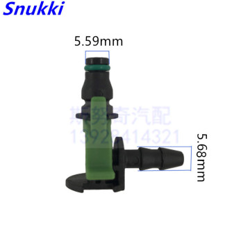 Rail Injector Return Oil Backflow Pipe Connector L connector 90 degree Plastic connector 20pcs a lot