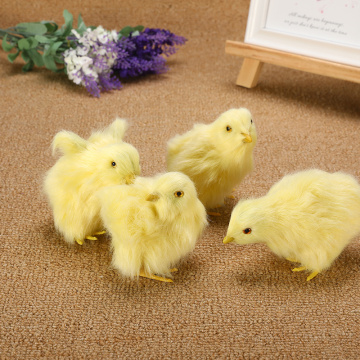 Realistic Furry Baby Chick Lifelike Sound Chicken Plush Fur Animal Spring Easter For Gift