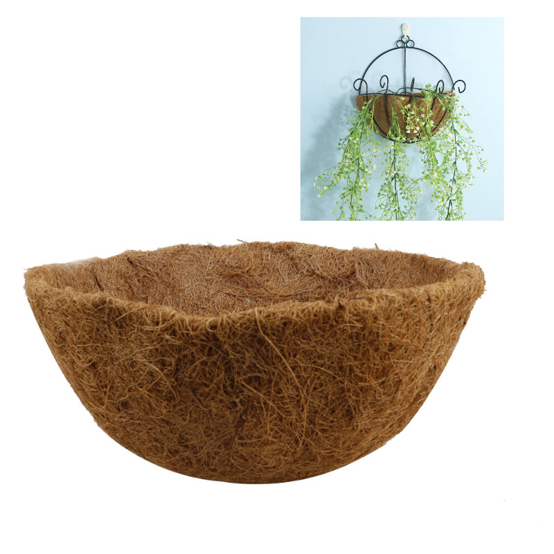 Wall Hanging Flower Pot Liner Plant Coconut Palm Fiber Replacement Liner For Flower Pots Orchid Flower Balcony Planting Pot