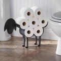 Sheep Decorative Toilet Paper Holder - Free-Standing Bathroom Tissue Storage