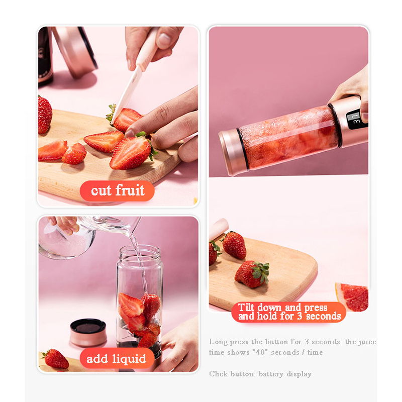 Portable Juicer Blender USB Mini Fruit Mixers Juicers Fruit Extractors Food Milkshake Juice Maker Machine Electric hand mixer