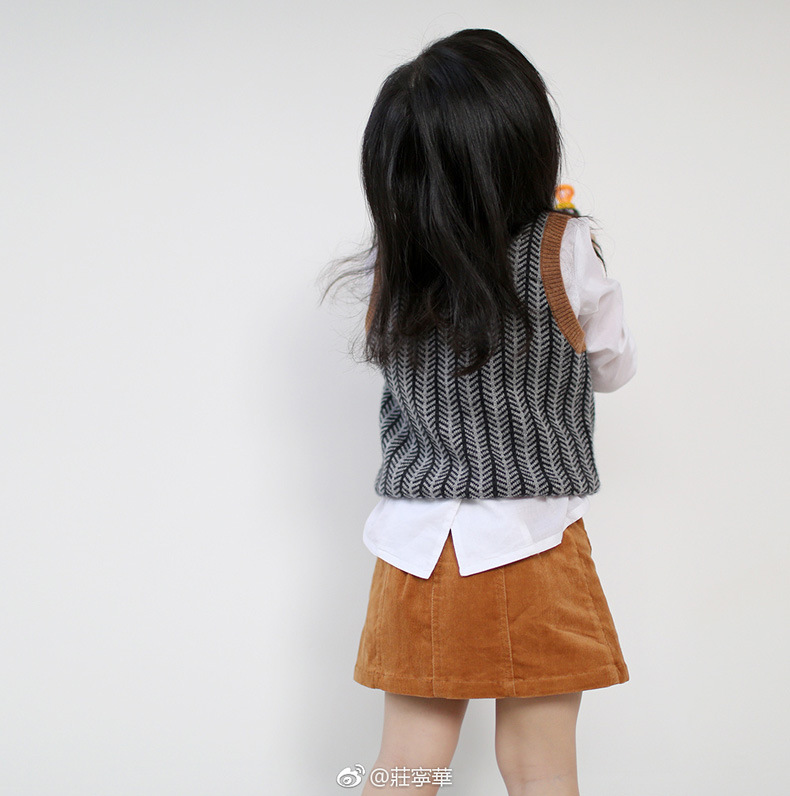 Kids Knitted Vest Boys Sweater New Autumn Winter Toddler Girls Wool Cotton V Collar Baby Girl Casual Pullover Warm Top Tees