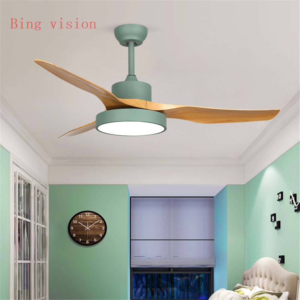 LED Modern Ceiling Light Fan Black Ceiling Fans With Lights Home Decorative Room Fan Lamp 220vCeiling Fan Remote Control